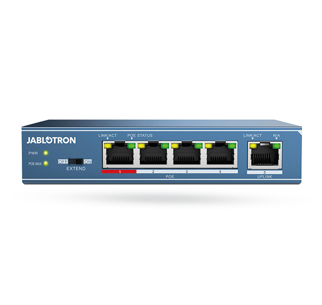 Jablotron JI-114Z Ethernet-Switch PoE - 4 Ports | EPS