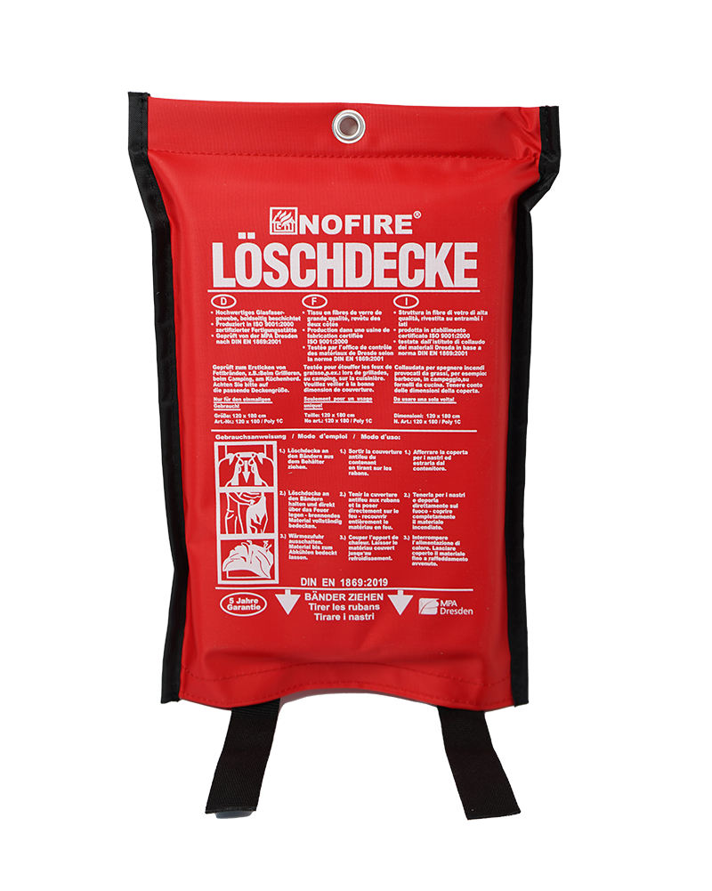 NOFIRE Löschdecke 120x180 Poly/1C NOFIRE Löschdecke 120x180 Poly/1C Detailansicht Bild 2 | EPS
