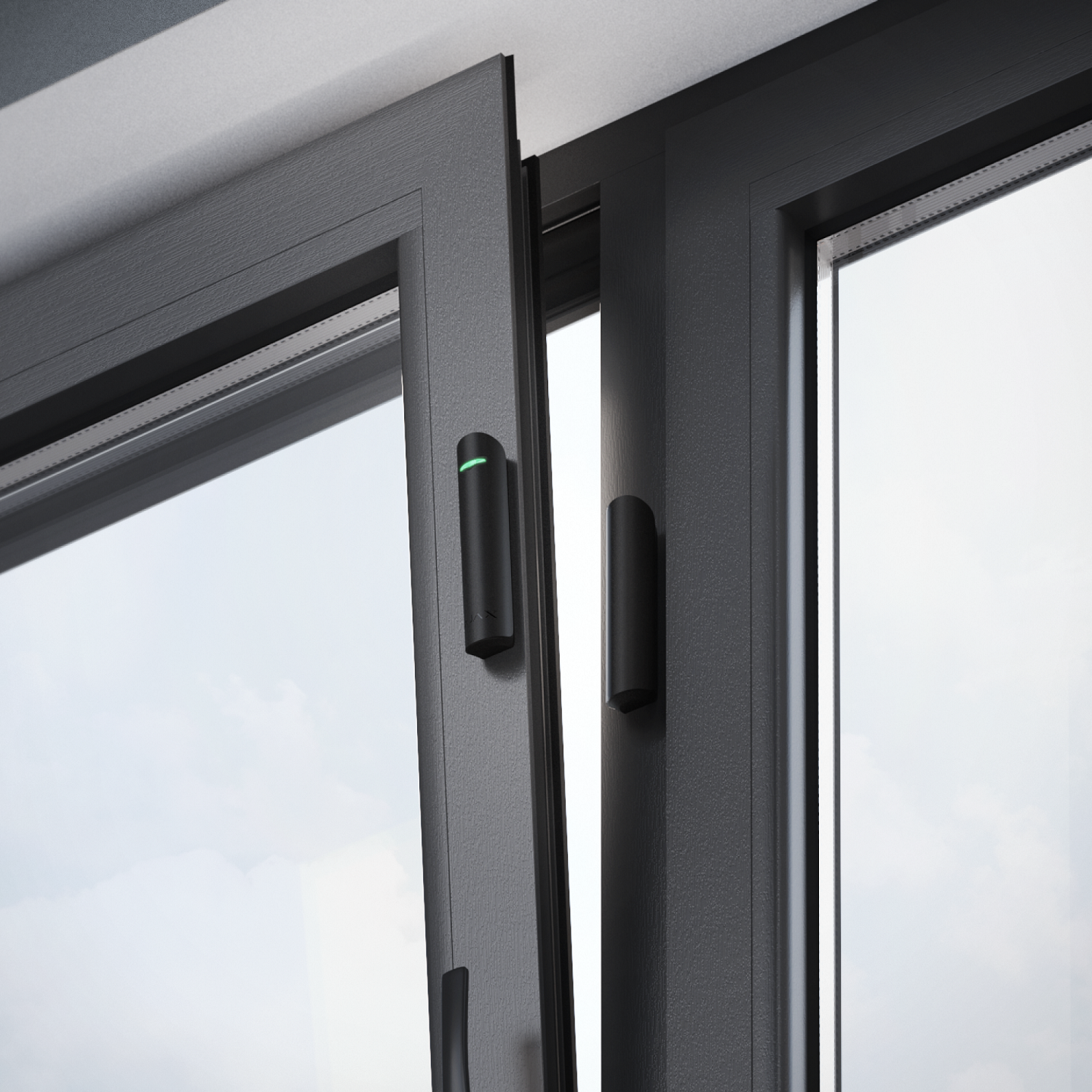 Ajax Superior DoorProtect Fibra Schwarz Detailansicht Bild 3 | EPS