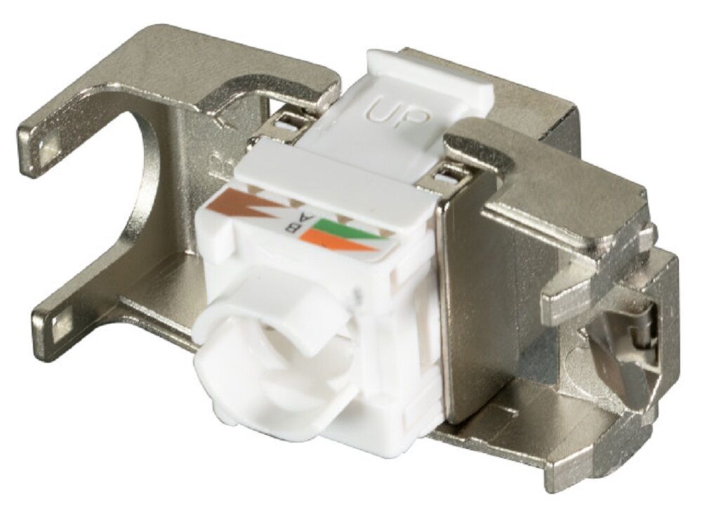 EPS RJ45 Shortbody Keystone STP, Cat.6A 500MHz mit integriertem Shutter Detailansicht Bild 4 | EPS