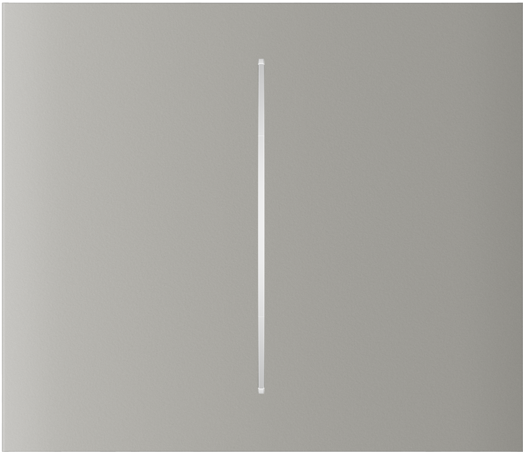 Ajax CenterButton (2-gang) vertical Oyster | EPS