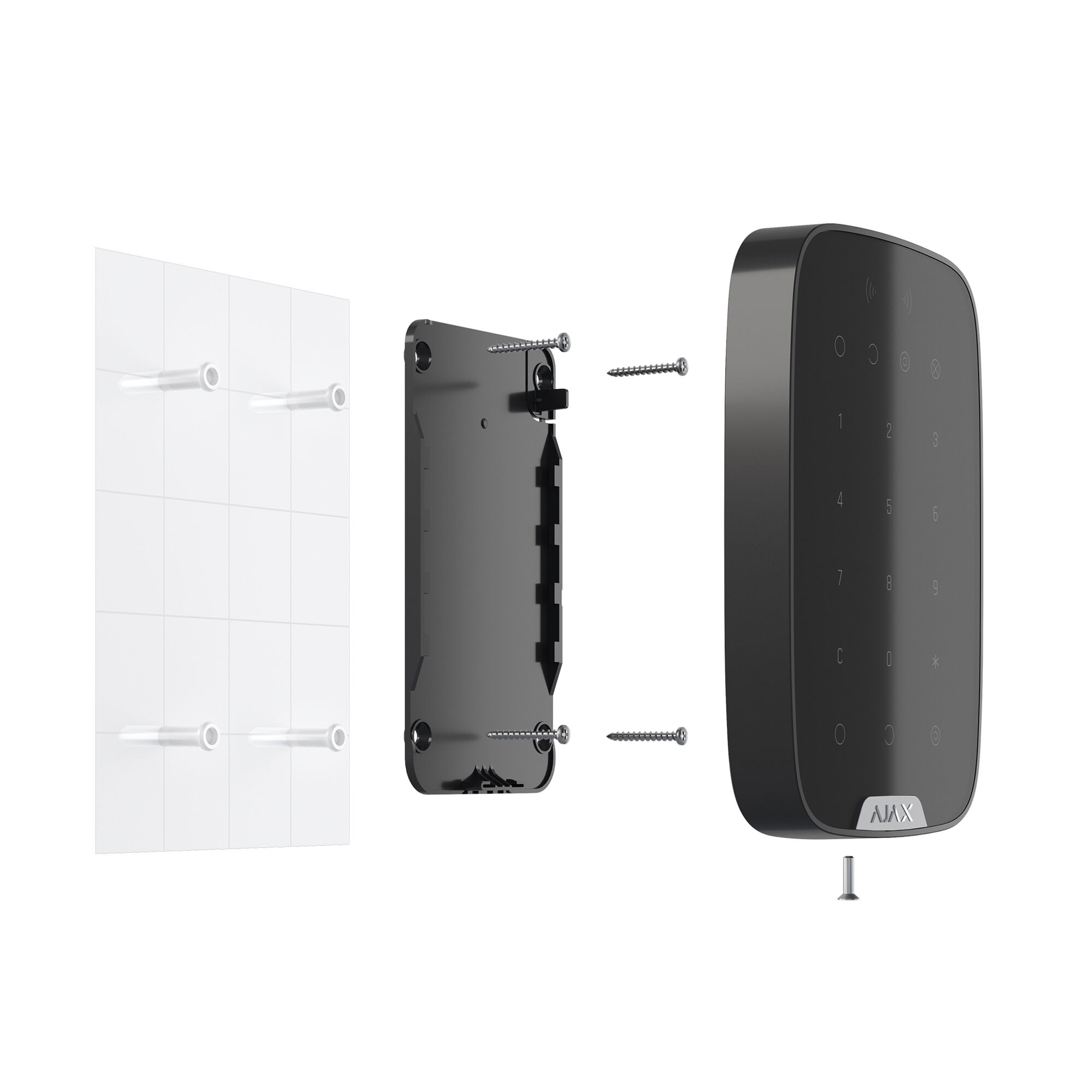 Ajax Keypad Plus Schwarz Detailansicht Bild 3 | EPS