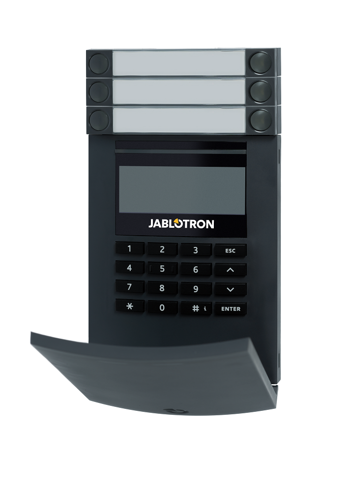 JA-114E-AN Buszugangsmodul mit Display, Tastatur und RFID - anthrazit