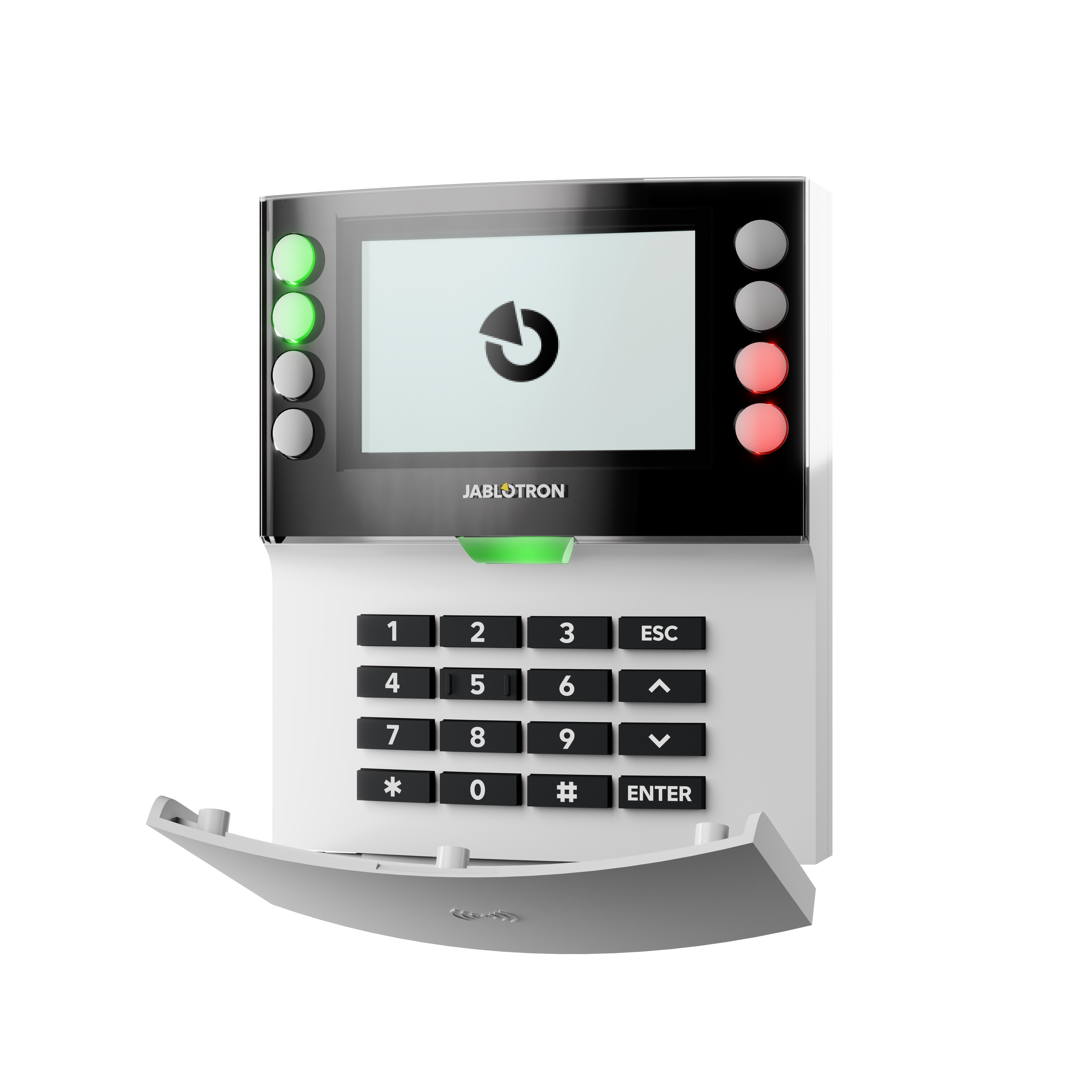 Jablotron JA-155E Kabellose Viersegment-Tastatur mit Display und RFID-Leser Jablotron JA-155E Kabellose Viersegment-Tastatur mit Display und RFID-Leser Detailansicht Bild 3 | EPS