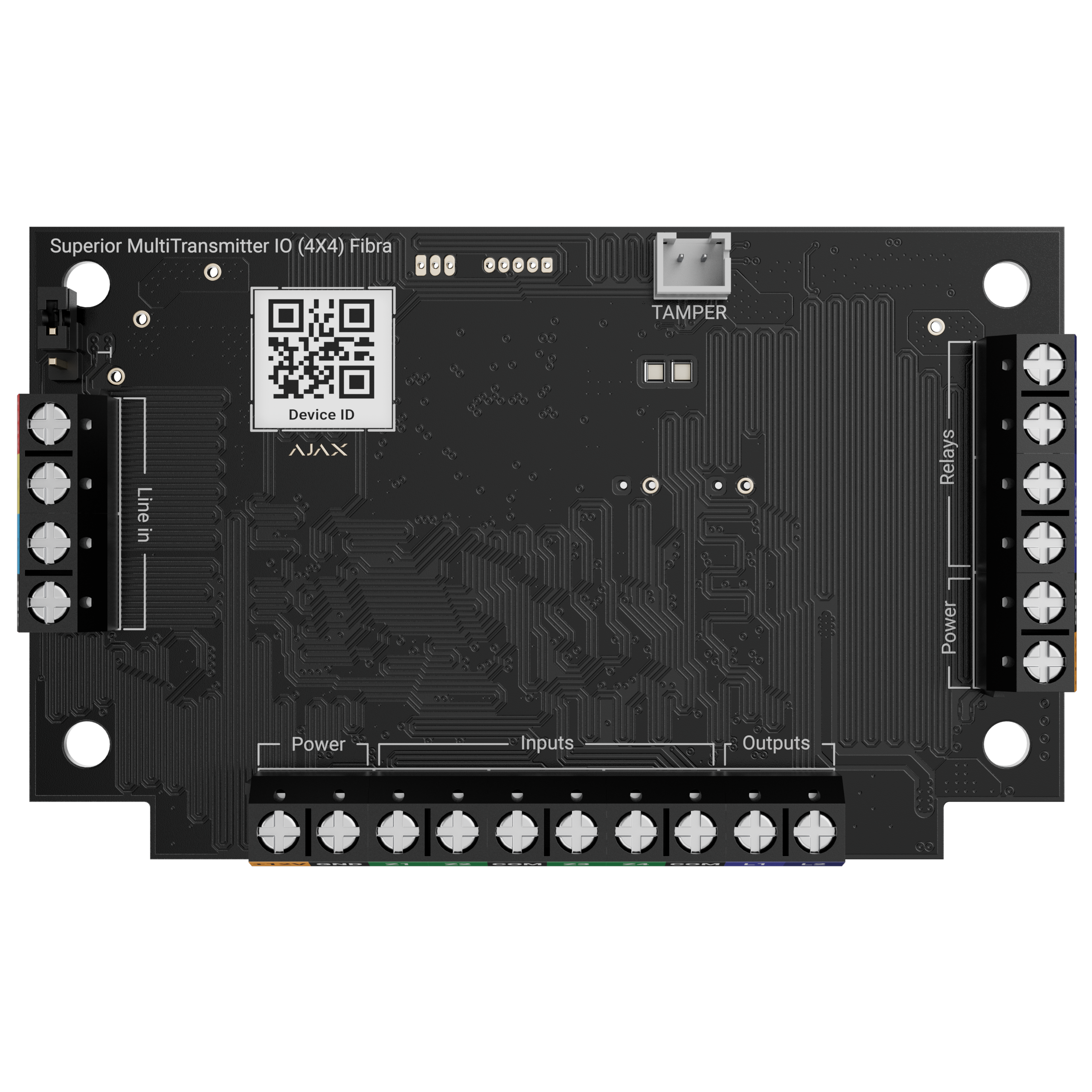 Ajax Superior MultiTransmitter IO (4x4) Fibra Detailansicht Bild 2 | EPS
