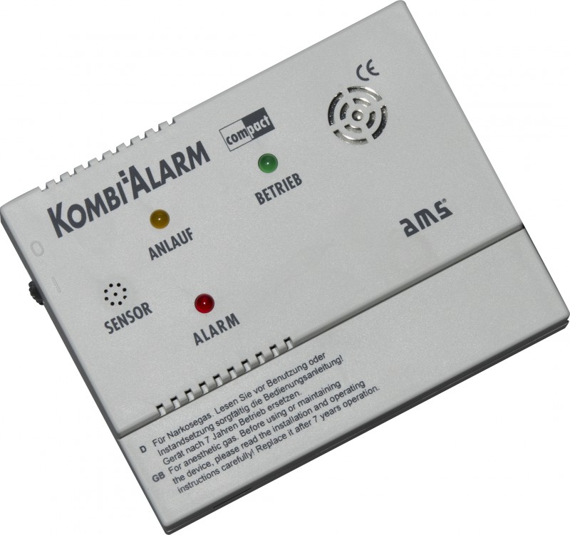 AMS KOMBIALARM compact Narkosegaswarngerät und Gasmelder. AMS KOMBIALARM compact Narkosegaswarngerät und Gasmelder. | EPS