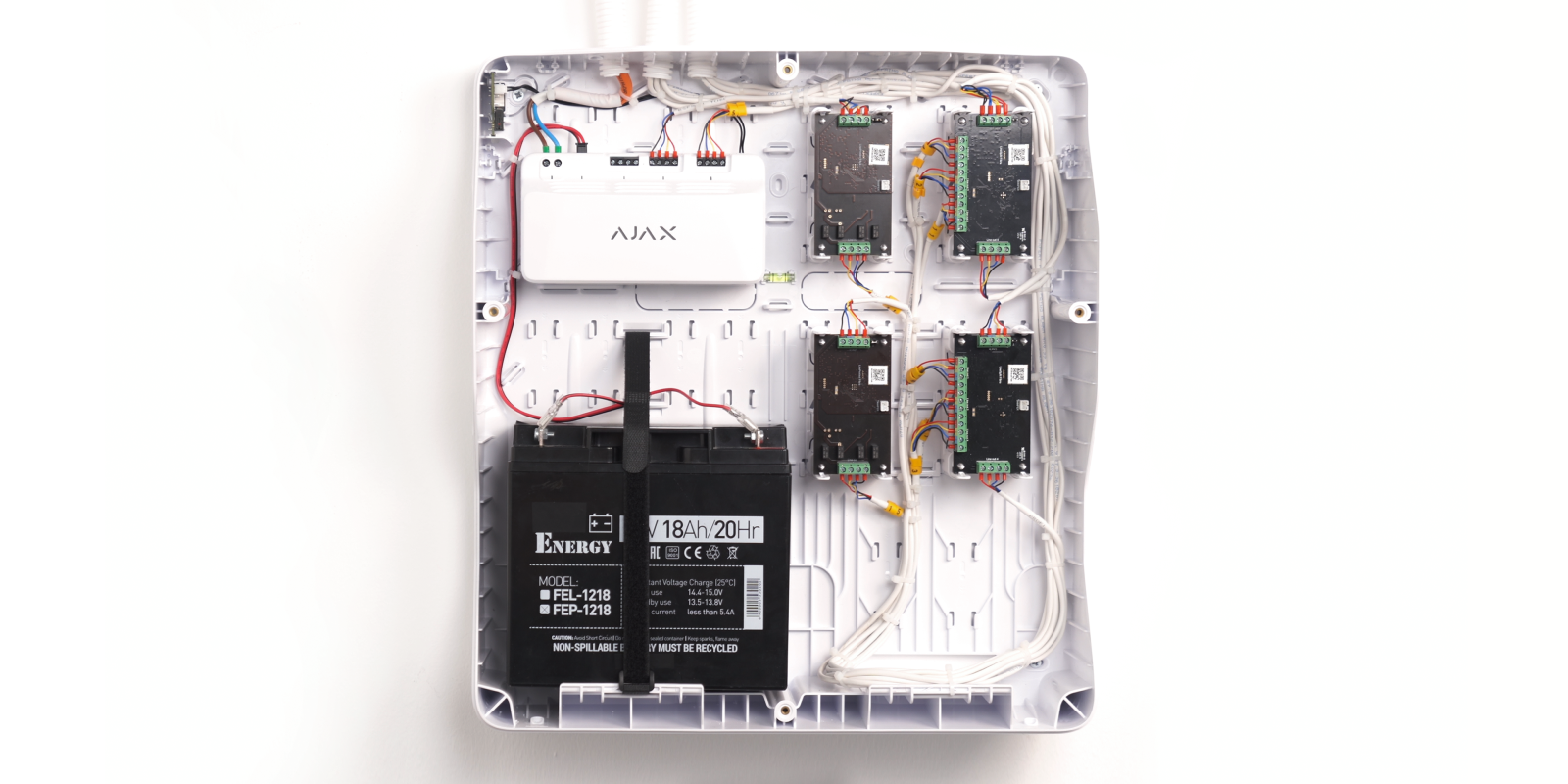 Ajax Superior LineSupply (75 W) Fibra Schwarz Detailansicht Bild 12 | EPS