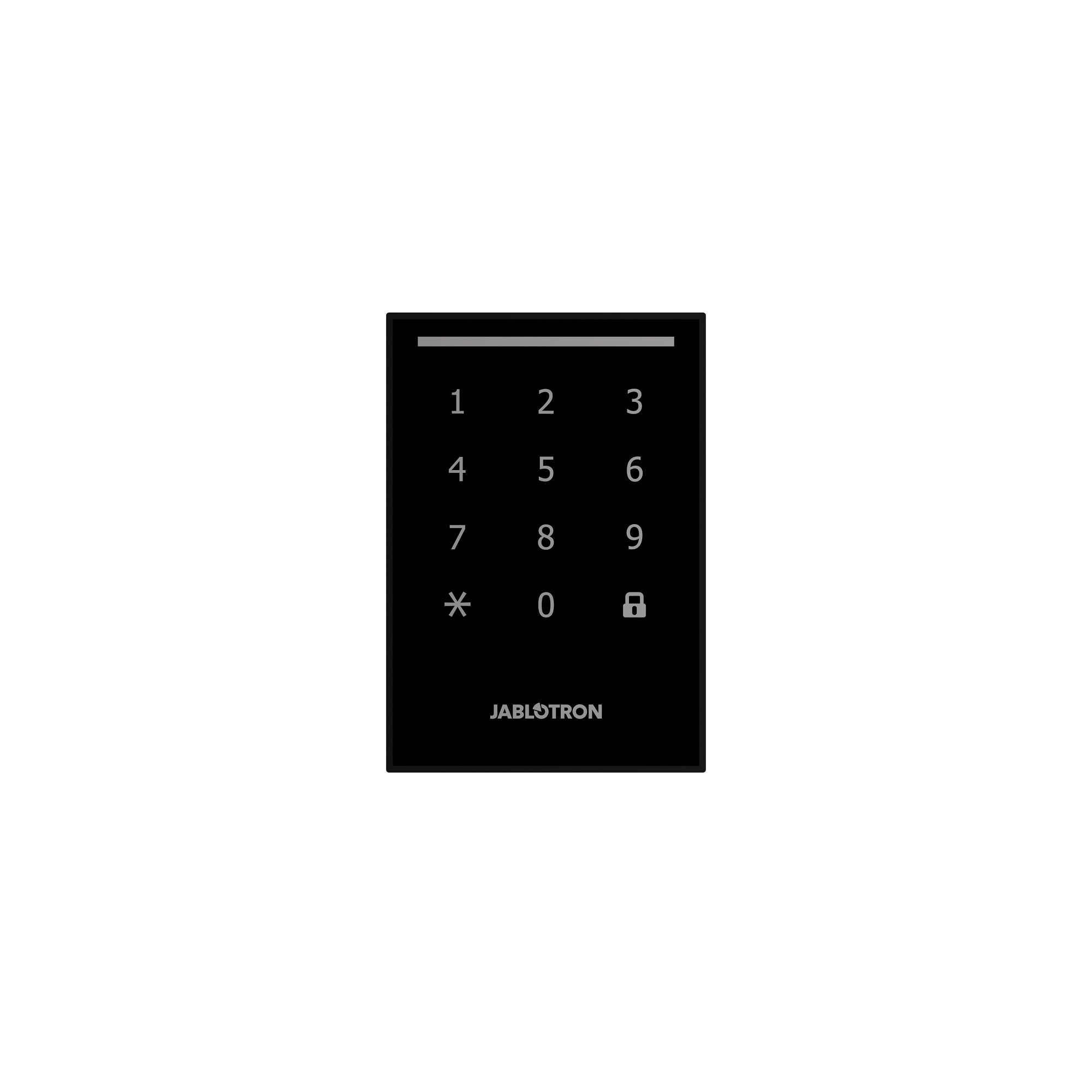Jablotron JA-121E-BK Bus-Außentastatur mit RFID/NFC-Leser - schwarz Detailansicht Bild 3 | EPS