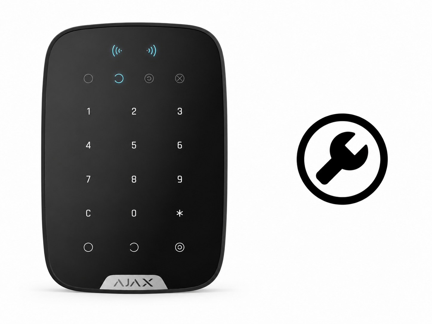 RepairKit Ajax Keypad Plus schwarz