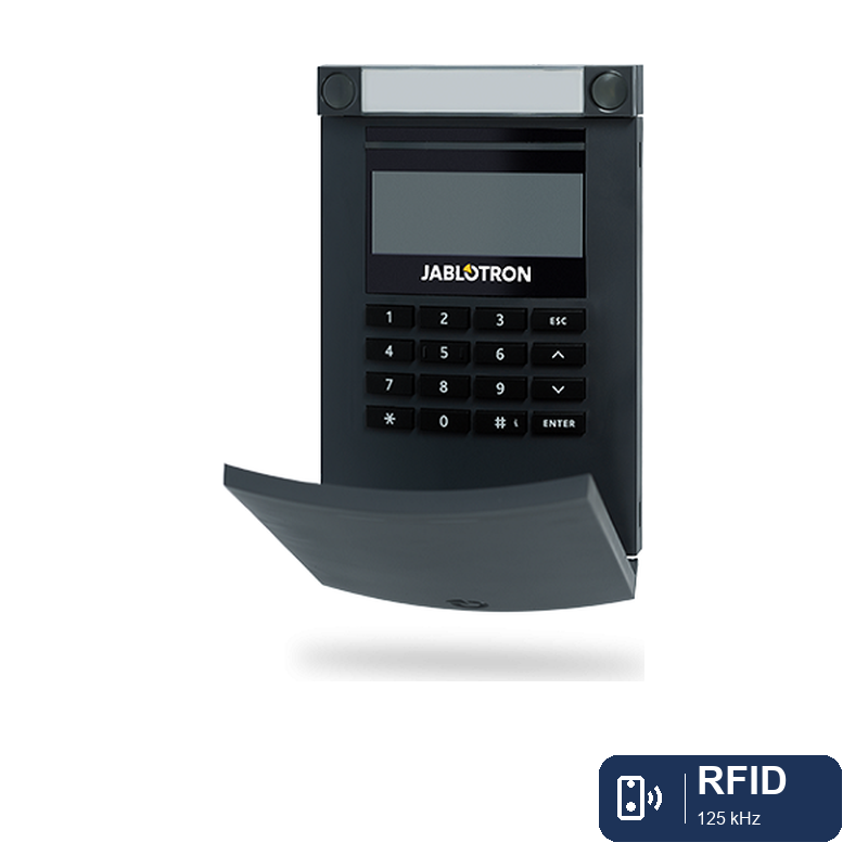JA-154E-AN Funk-Zugangsmodul mit Display, Tastatur und RFID - anthrazit