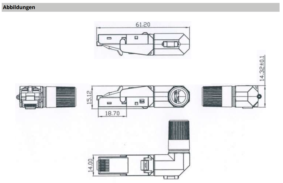 EPS RJ45 Premium Stecker STP, Cat.6A/ClassEA, feldkonfektionierbar Detailansicht Bild 4 | EPS