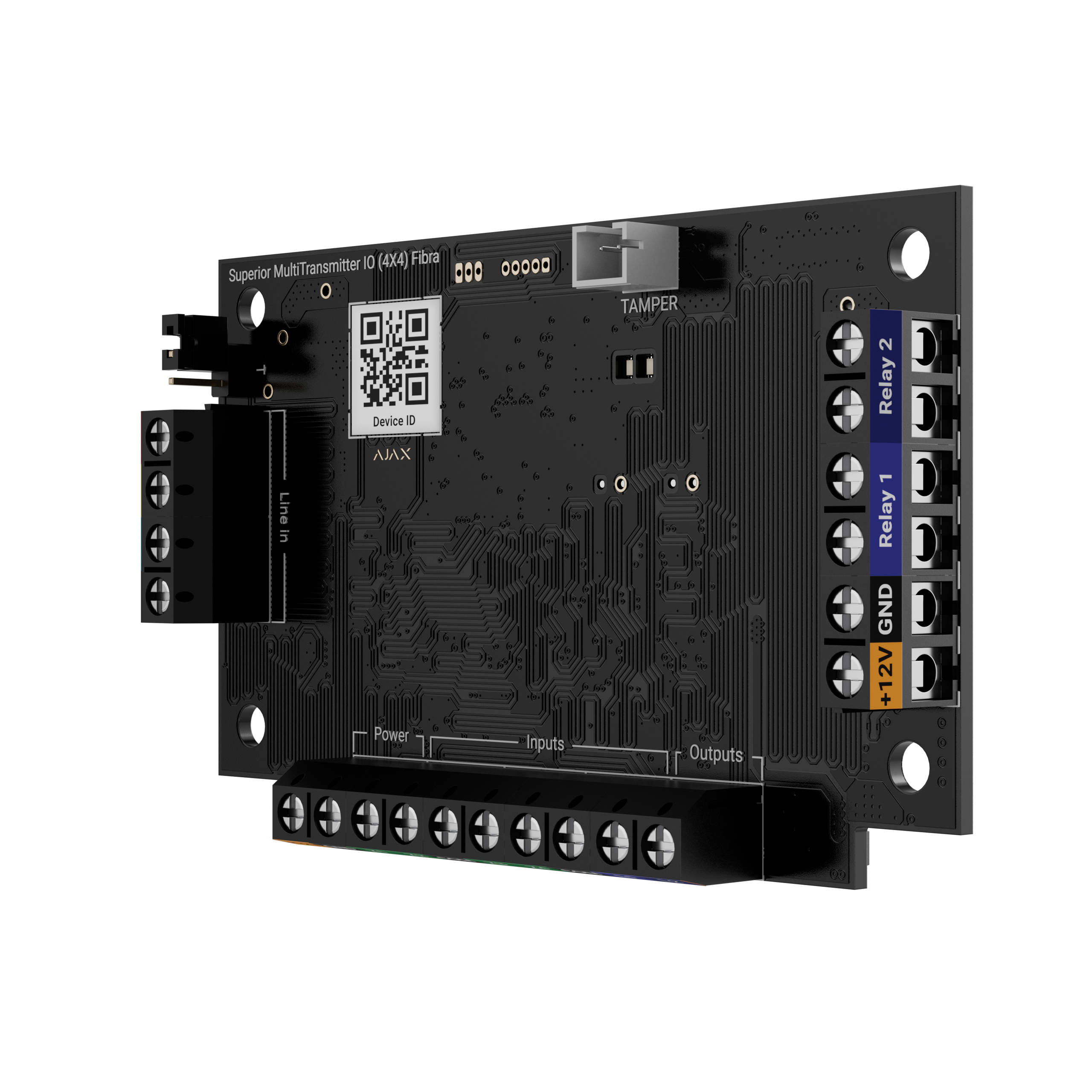 Ajax Superior MultiTransmitter IO (4x4) Fibra Detailansicht Bild 12 | EPS