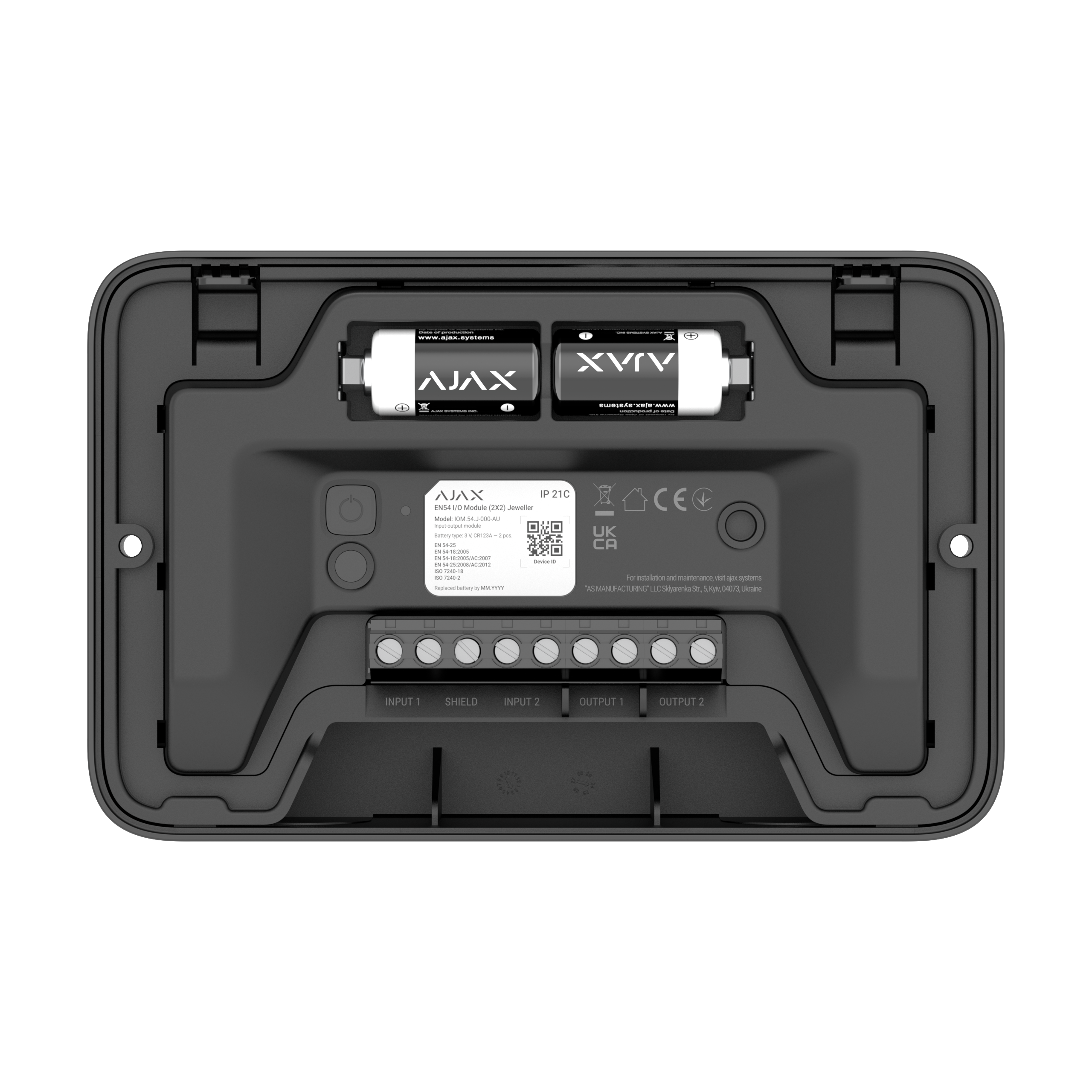 Ajax-Fire EN54 I/O Module (2X2) schwarz Ajax-Fire EN54 I/O Module (2X2) schwarz | EPS
