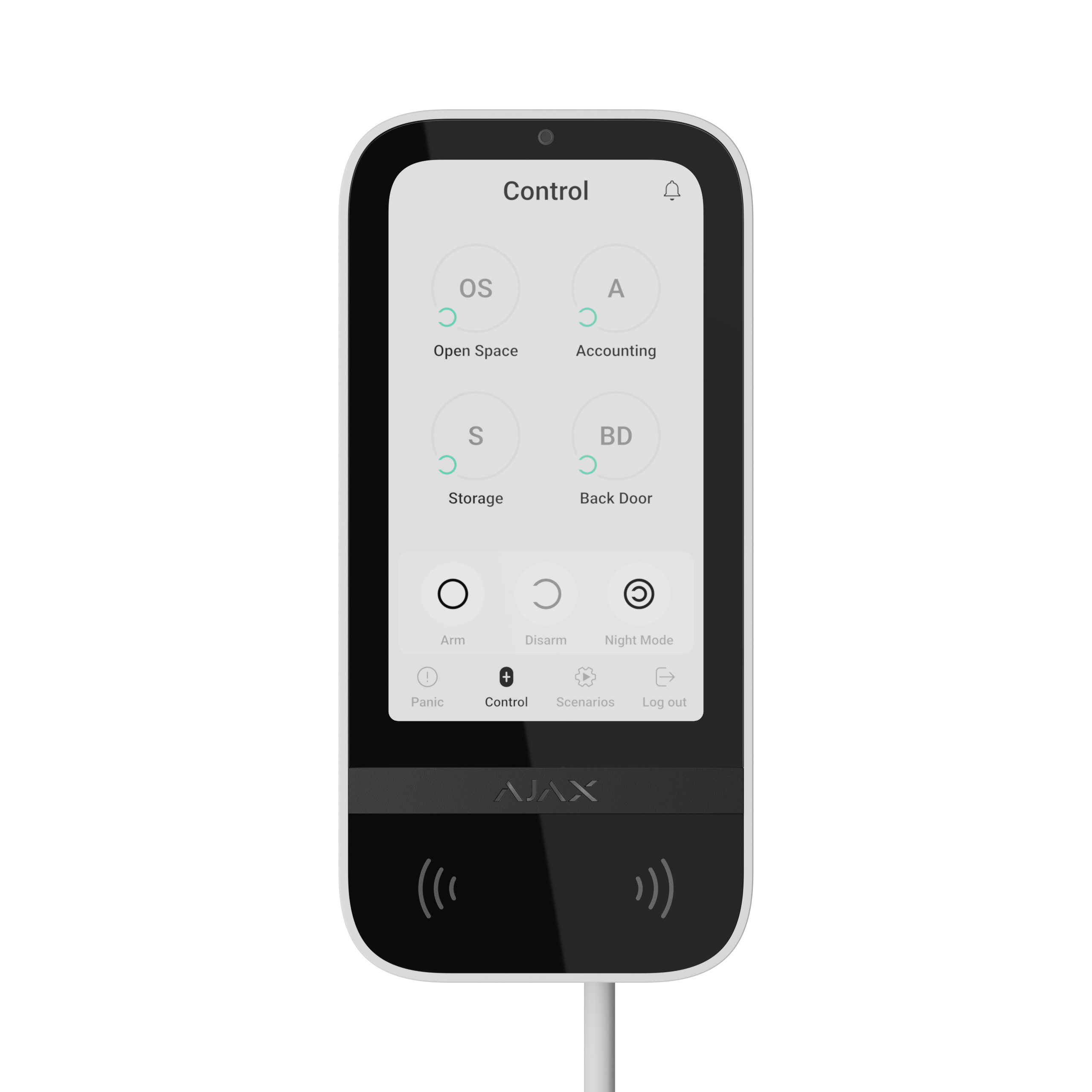 Ajax Superior KeyPad TouchScreen Fibra Weiß Detailansicht Bild 11 | EPS